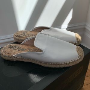 White Mule Espadrille Summer Slide